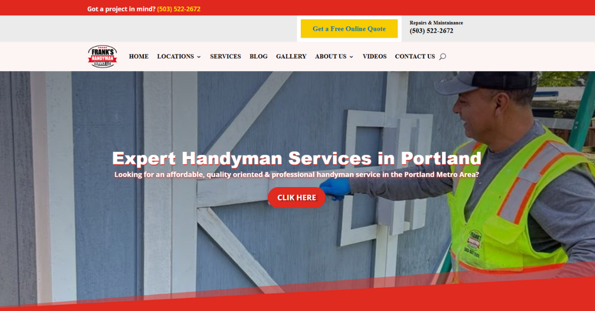 Frank Handyman Services Portland Oregon